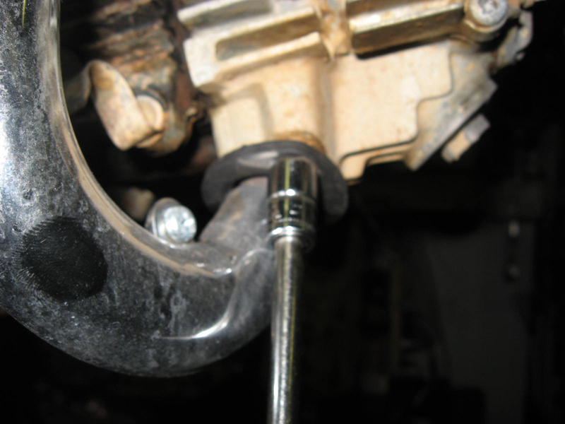 BM Loosen 10mm exhaust nuts at engine