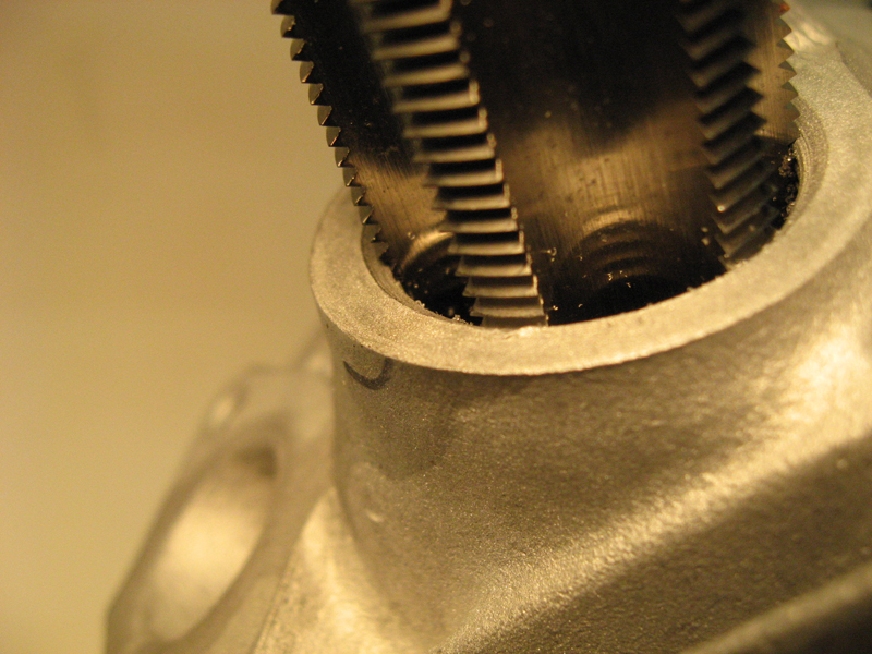 CP every single hole on the motor is chased with a thread cutting tap to assure proper torque is achieved on all fasteners_even the big inspection cap holes dont get by me